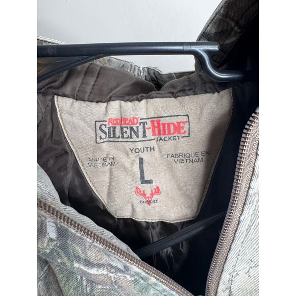Youth RedHead Silent-Hide Insulated Camo Jacket Realtree Large - Picture 3 of 9